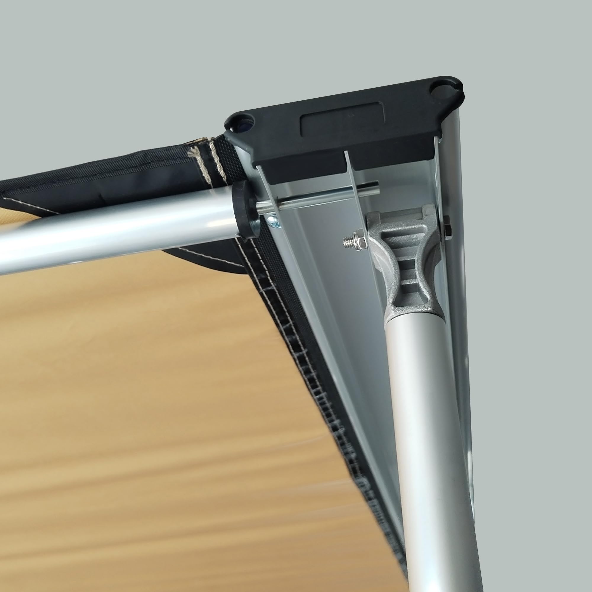 Outsunny Tenda da Tetto Auto con Pali Telescopici, Tendalino Laterale per Auto Impermeabile con Altezza Regolabile, 2.5x1.6m, Cachi