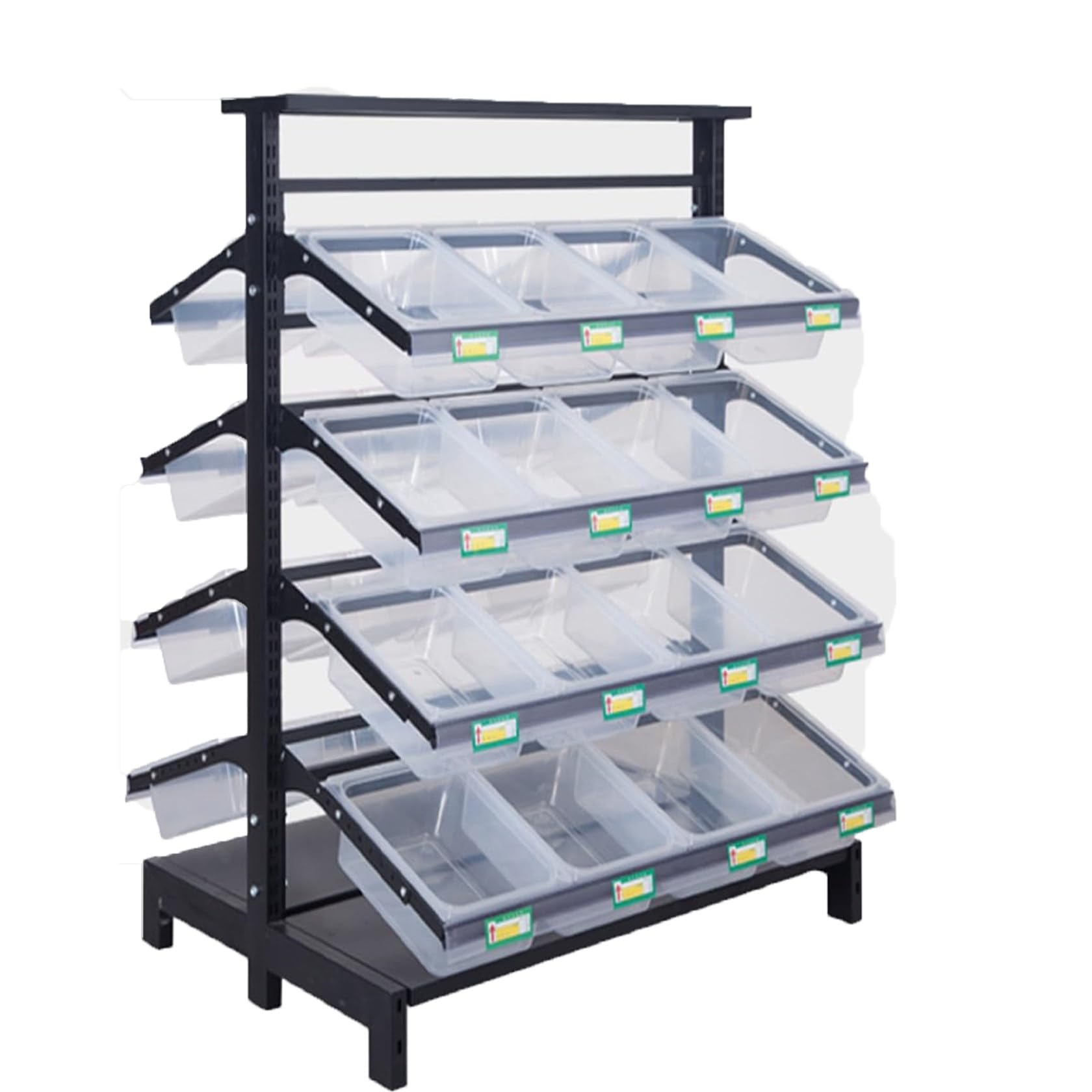 ISCBAFYX 4-poziomowy stojak na przekąski ze stali węglowej na blat - Półka ekspozycyjna na słodycze do przechowywania na blacie kuchennym 105x75x150 cm (41,3x29,5x59 cali)