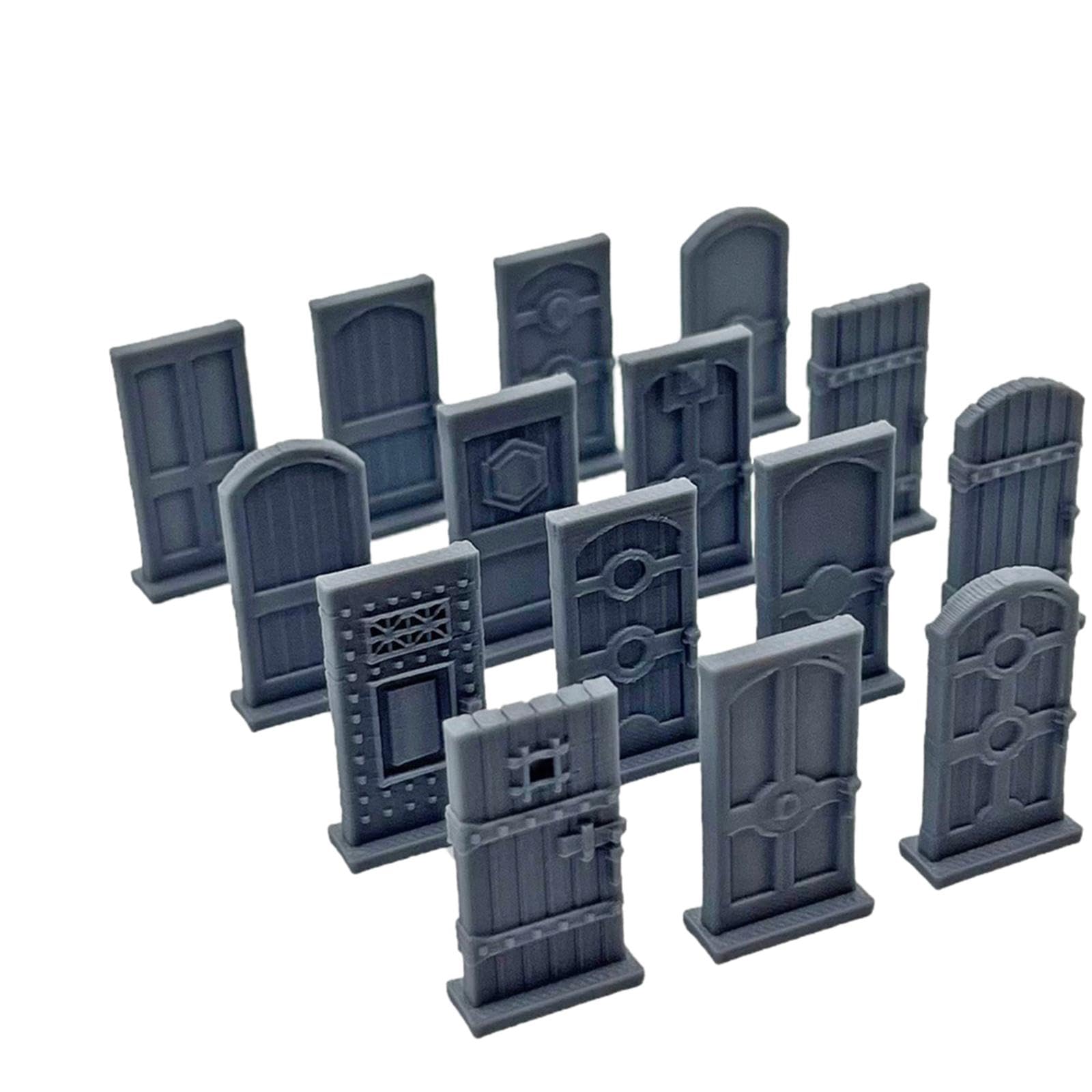 Tabletop Games Doors Compact Creative Building Accessories Sturdy Miniatures
