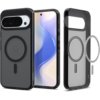 Spigen Ultra Hybrid MagFit Case for Google Pixel 10 and Pixel 10 Pro Compatible with Pixelsnap and MagSafe Made for Google Frost Black