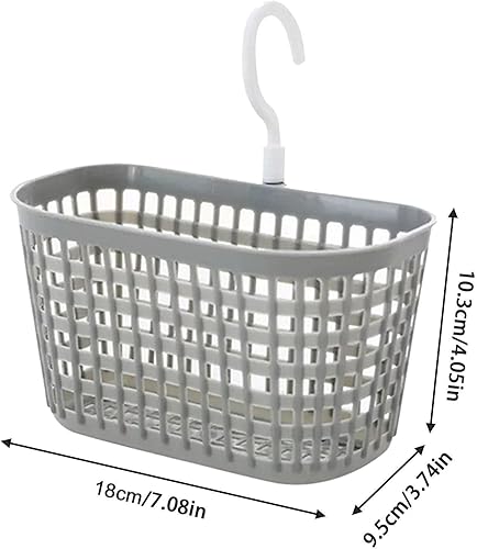Miniatura 2 de Cesta colgada de pared, cesta de malla montada en la pared, cesta de frutas colgada de material PP con gancho de rotación de 360 grados, cesta