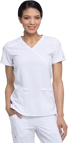Dickies EDS Essentials, Uniformes Médicos con Envoltura Falso para Mujer con Elástico en Cuatro Direcciones y Absorción de Humedad DK625