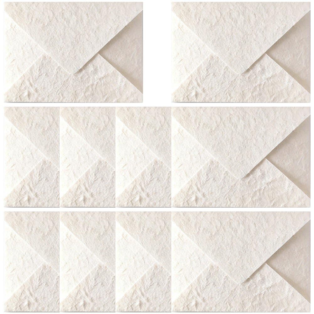 Stakee 10pcs Envelopes for Wedding Embossed Textured Specialty Paper Invitation Business Stationery Envelopes
