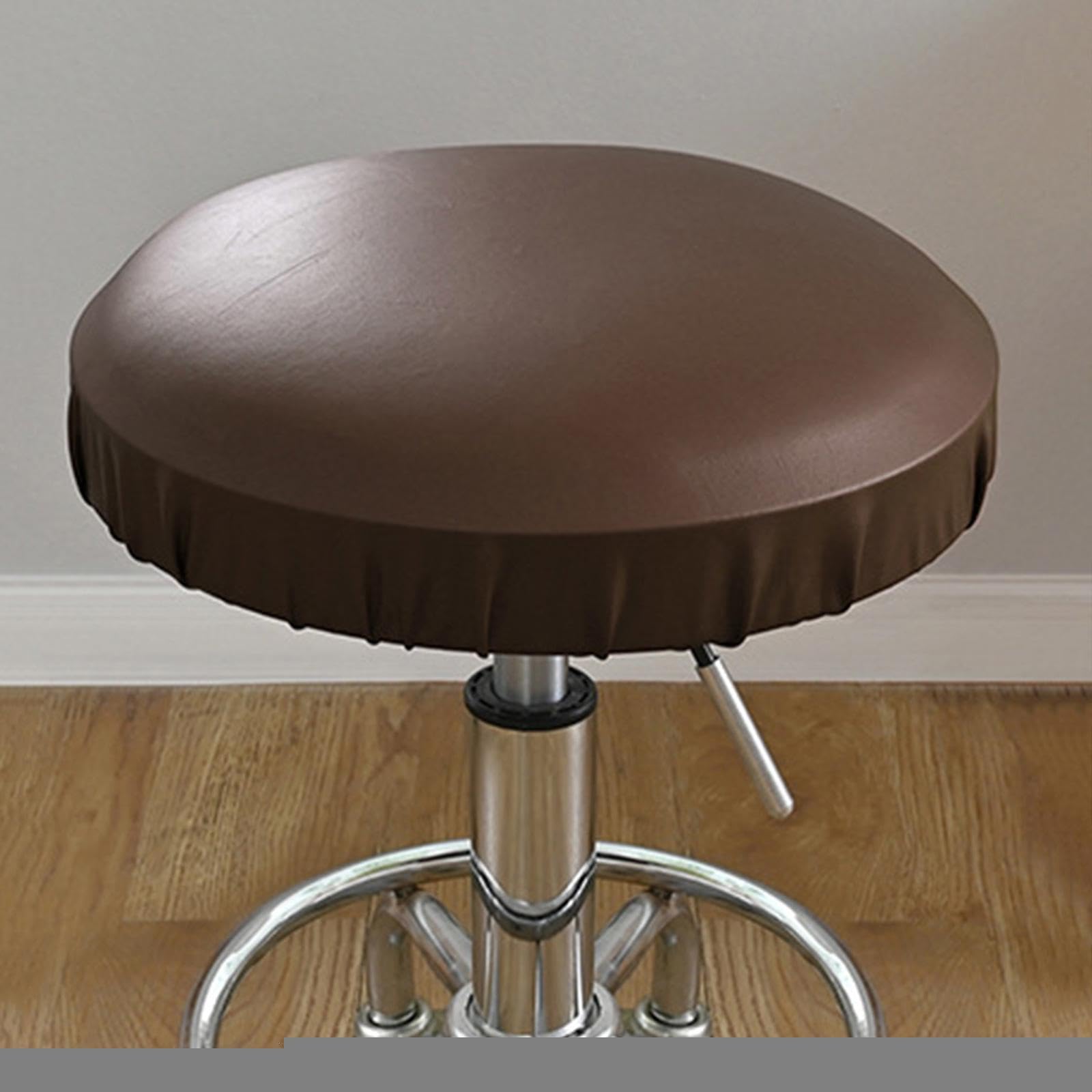 KESOTO 4x Coprisgabello in Similpelle PU Resistente All'acqua, Coprisgabello Elasticizzato per Salone, Marrone