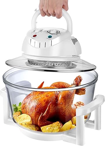 Miniatura 6 de Freidora de aire halógena de 12 l, horno sin aceite, máquina multifunción para papas fritas, saludable y baja en grasa, calentada uniformemente,
