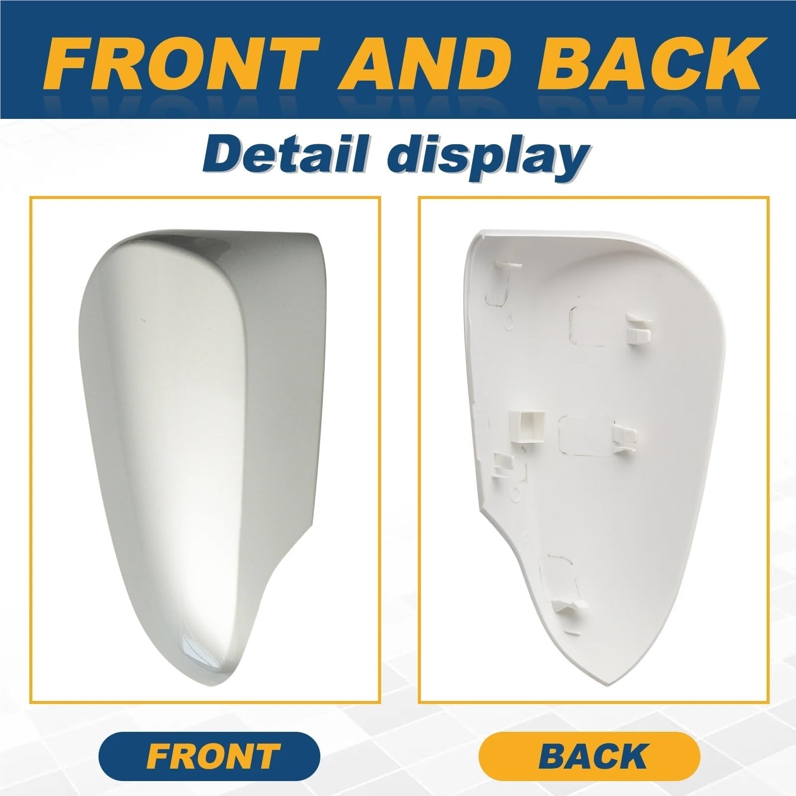 Auto Spiegelkappen Für Toyota Für Corolla 2014-2019 8794502930 | 87915-02930 Tür-Rückspiegel-Abdeckkappe, Gehäuse-Schutzabdeckung(White Left)