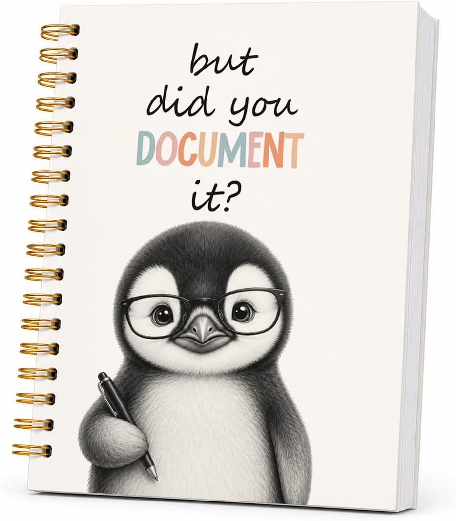 RDNTSC Cute Penguin Gifts Notebook Journal for Girls 5.5x8.3