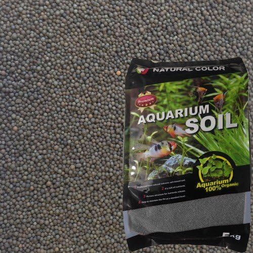 allpondsolutionsNatural Color Aquarium Tropical Fish Tank Volcanic Substrate Black 1-2mm 5kg