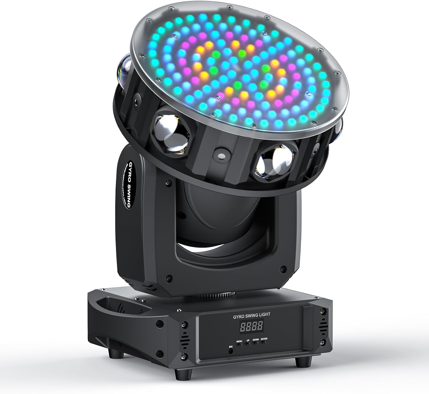Fieryzeal LED 200W RGBW Beam Moving Head Disco Light