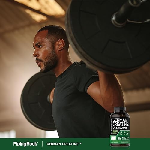 Miniatura 6 de Creapure - Creatina alemana de 1000 mg - 300 cápsulas - Las píldoras solo contienen creatina monohidrato puro de creapura sin rellenos aglutinantes