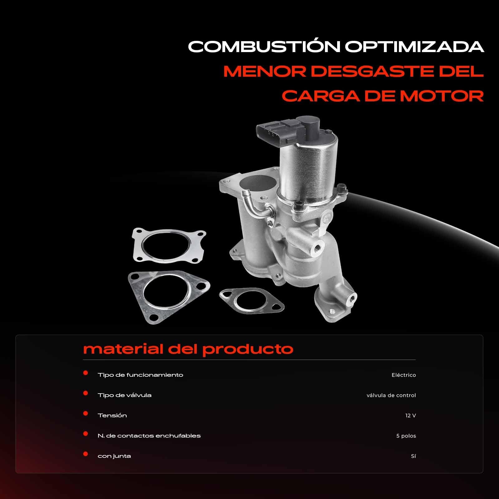 Frankberg Válvula EGR de 5 Polos 97325019 | Compatible con: Astra G Classic T98, Caravana Astra G T98, Astra G CC T98, Caravana clásica Astra G F35, Meriva X03