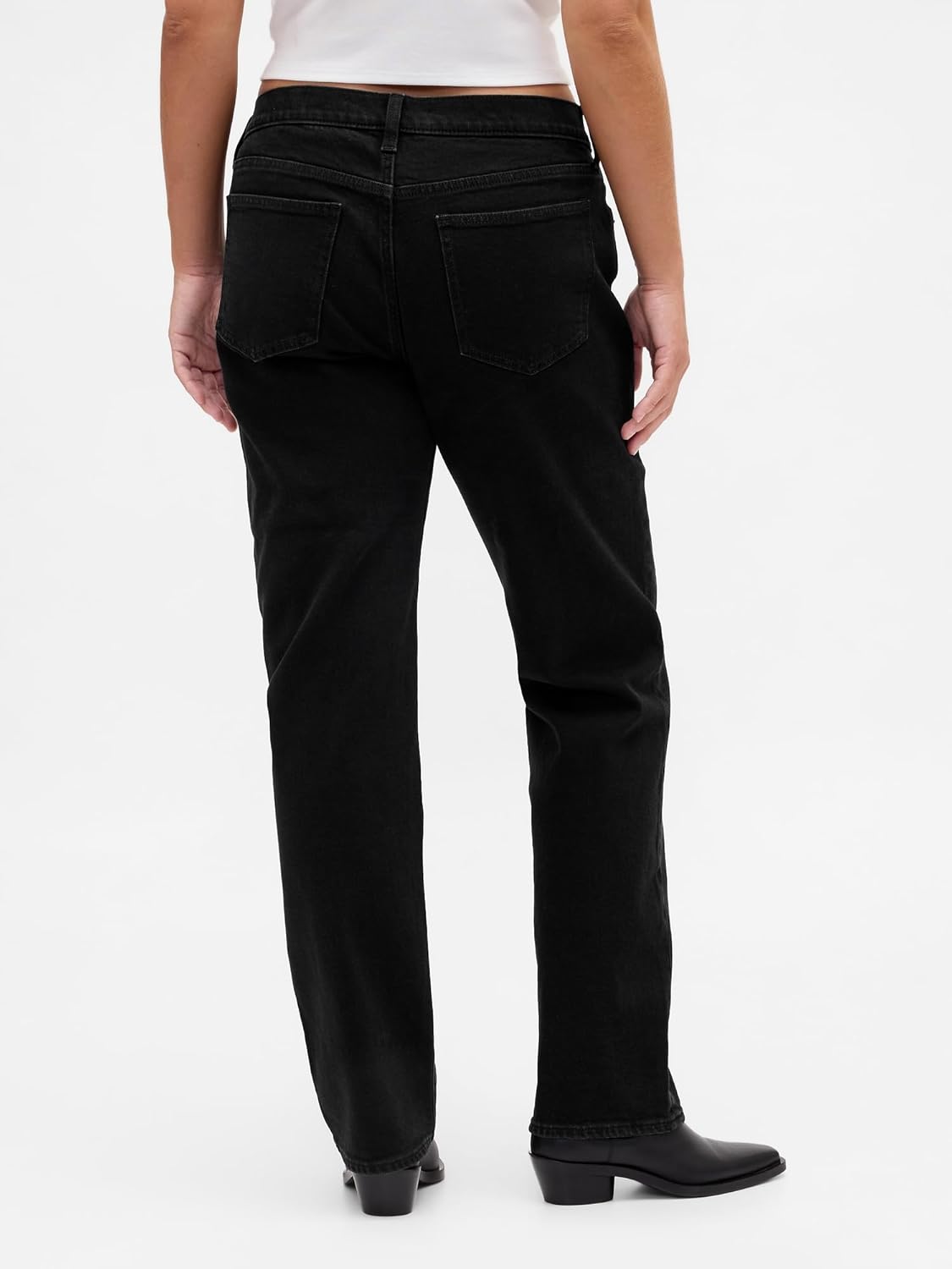 GAP Womens Low Rise Straight Fit Denim Jeans - Image 6