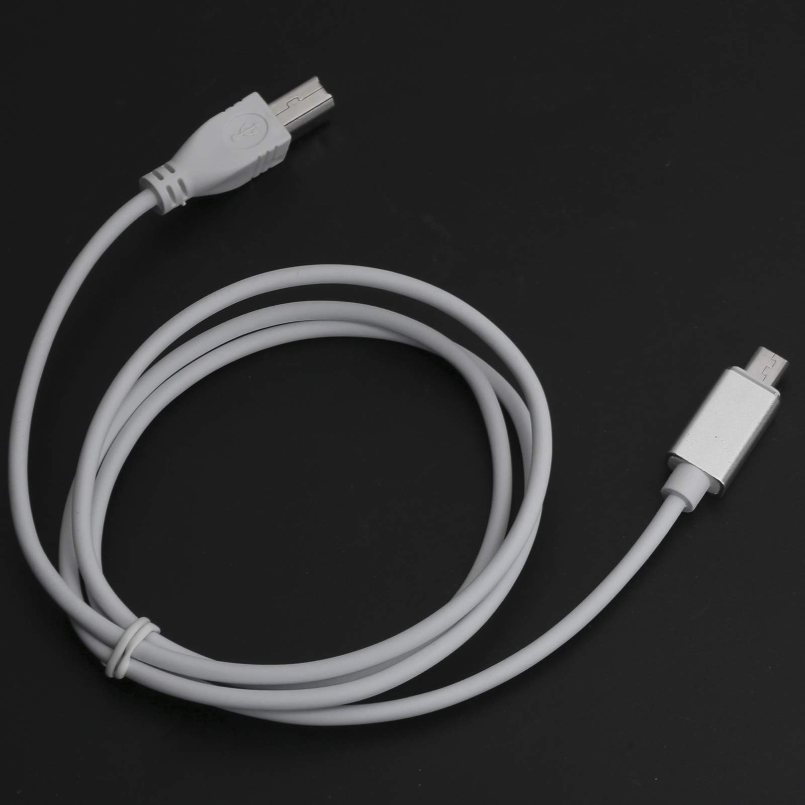 Keenso Set di Filo per Pianoforte Elettrico 2st V8, di Connessione da USB a B-tipo Antiossidazione per Microfono/Samson, Adatto per la Chiave Musicale, Lunghezza 1 M