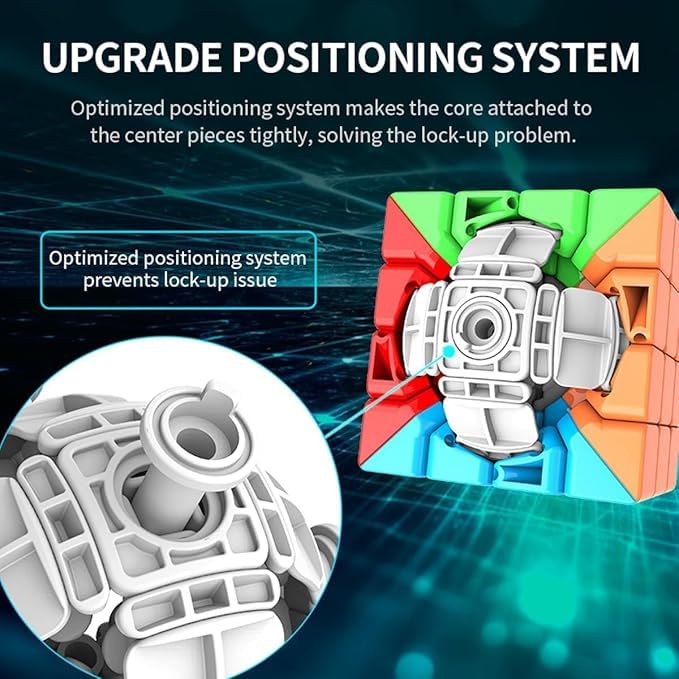 Image of 2-in-1 Rubik Cube Set, 3x3x3 and Professional 4x4x4 Speed Cube, 59mm, Multicolour, Educational Toy for Kids and Adult