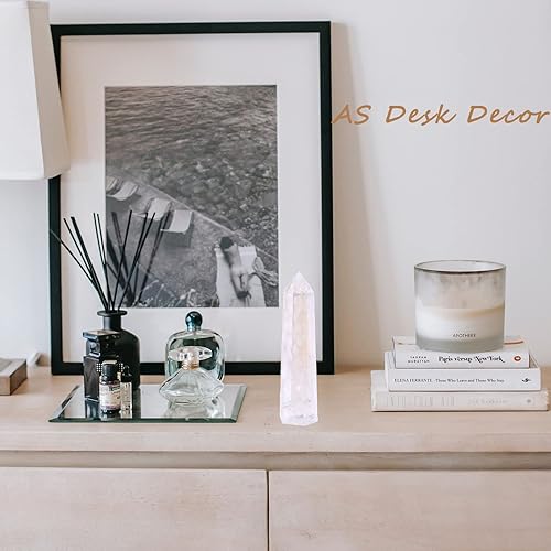 Miniatura 5 de ZHIYUXI Varitas de cristal curativo de cuarzo transparente de 3.7 a 4 pulgadas, torre de cristal hexagonal puntiaguda, piedra de cristal grande,