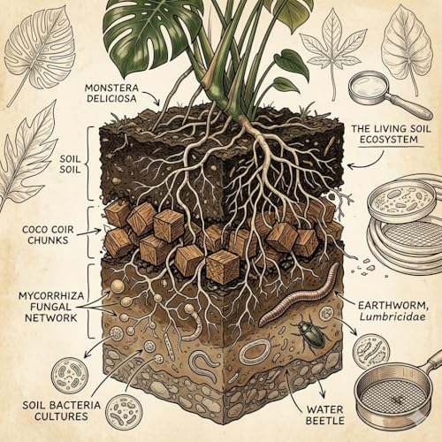 Image of Coco Coir Chunks /Chips for Puja, Havan and Organic Use, Natural Coconut Shell Pieces for Gardening, Orchid Substrate, Soil Aeration and Moisture Retention Mulch, 200g