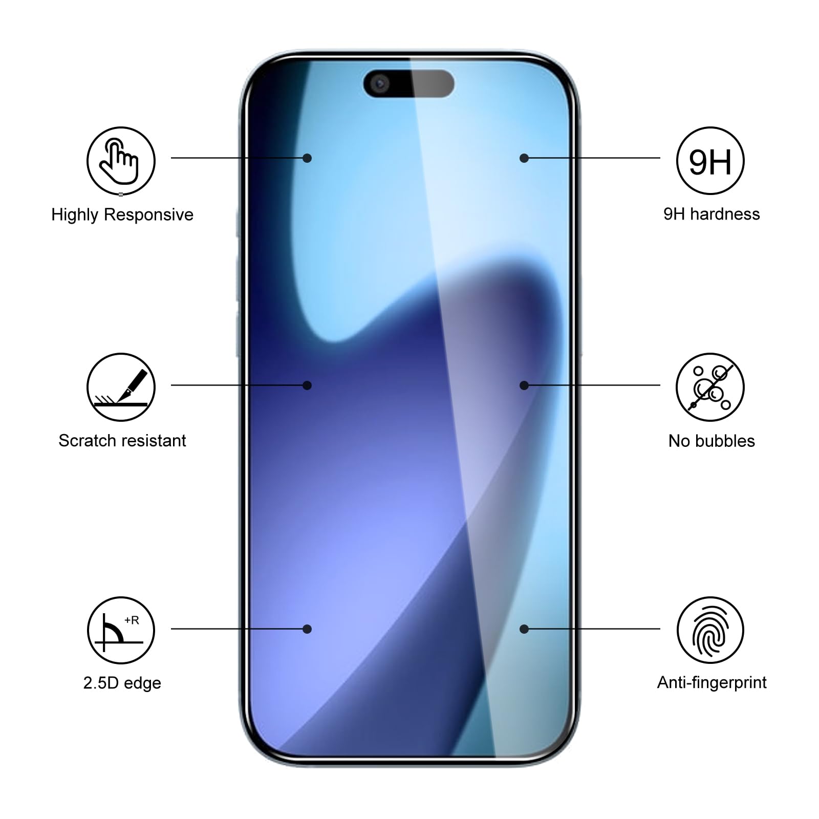 3+3 szt. do iPhone'a 17 Air osłona ekranu + osłona obiektywu aparatu (z ramką instalacyjną, odporna na zarysowania folia ze szkła hartowanego, ochrona przed upadkiem, przezroczysta HD, łatwa