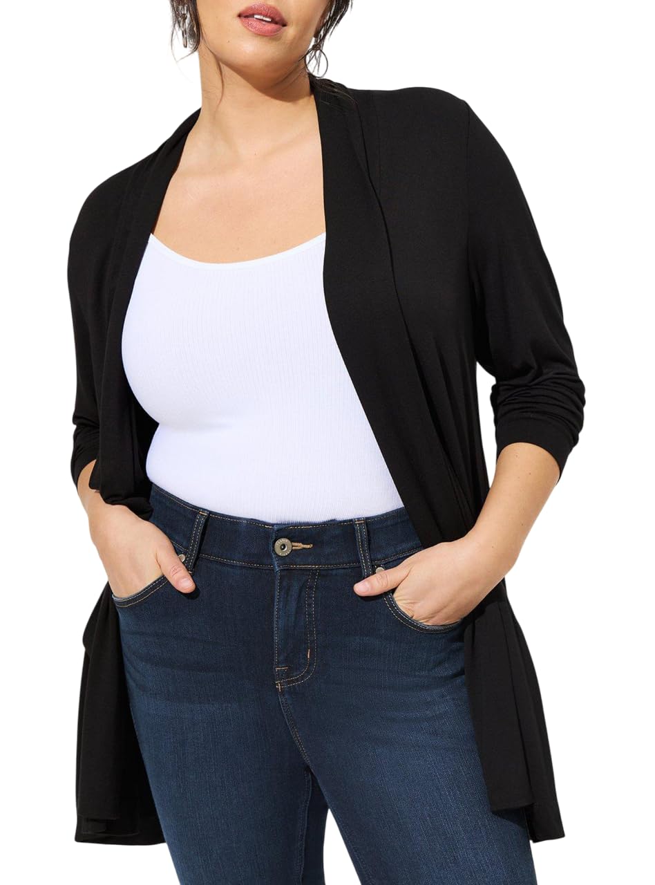 Torrid Womens Plus Size Top - Super Soft Straight Front Cardigan