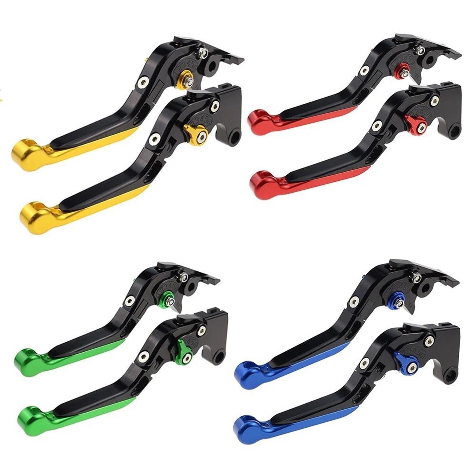 Frizione Leve Frizione Pivotanti, Manopole Di Controllo, Ricambi Per Moto, Leva Freno Regolabile Per TTR250 1993-1997(Black 6)