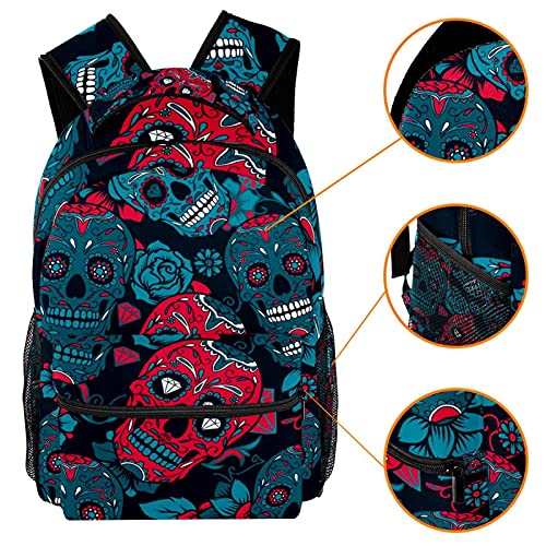 Sac à dos crâne coloré avec porte-bouteille pour enfants - 3