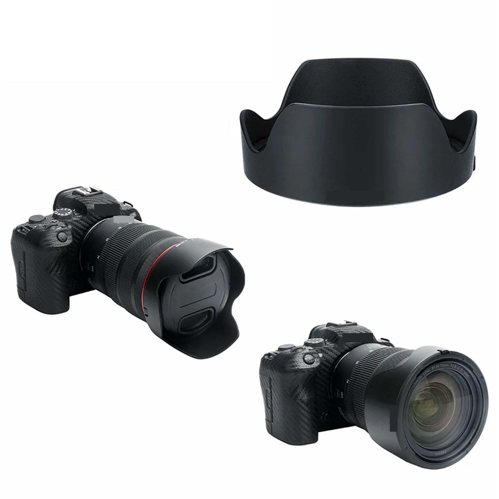 Ylhklfjj For Ew-88E Bayonet Camera Lens Hood, For Canon Rf 24-105Mm F2.8 L Is Usm Z & Rf 24-70Mm F2.8 L Is Usm Lens On For Eos R Rp R3 R5 R6 Ii R8