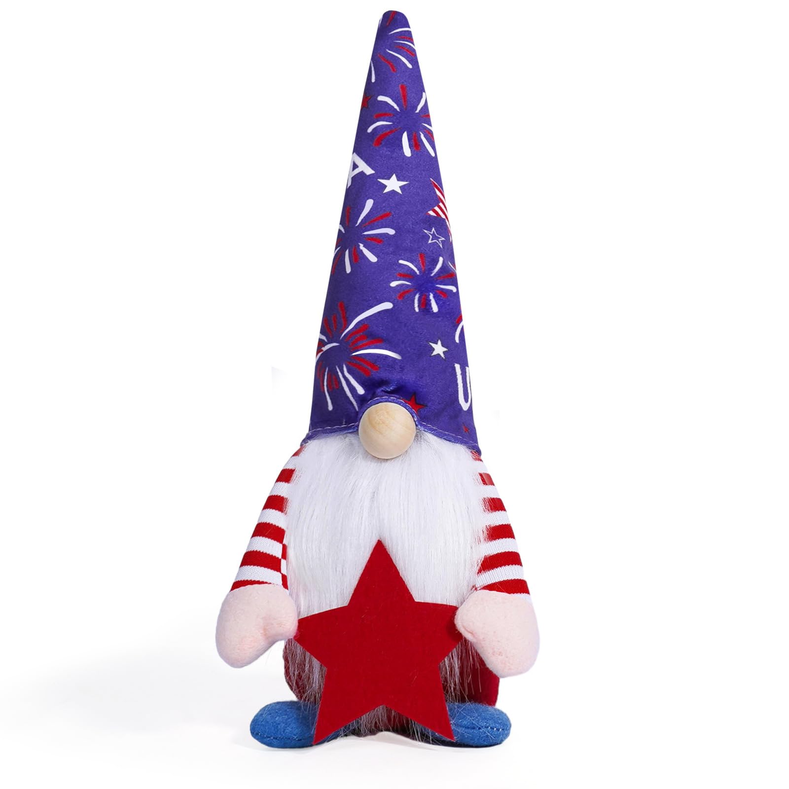 carotoe Creative Doll Decors Practical Independence Day Gnomes Plushs Nordic Dwarfs Festival Home Accent Party Decorations Doll Desk