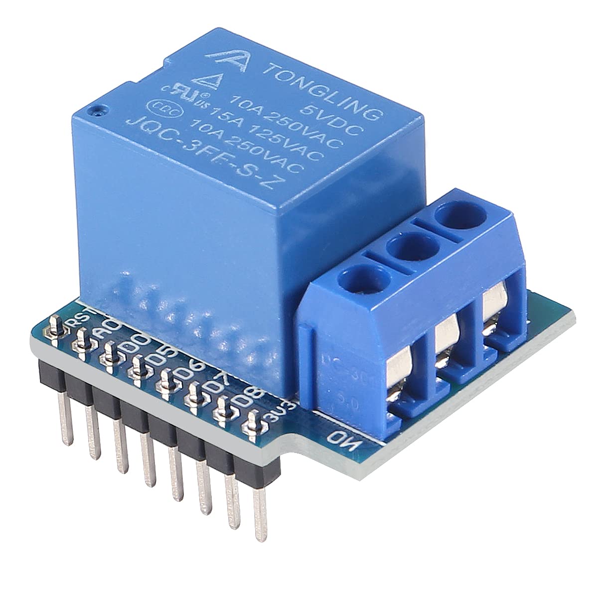 10pcs 5V Mini Relè Shield 5V Modulo Relè 1 Canale 5V Relè Shield per WeMos D1 Mini anche Compatibile con Arduino