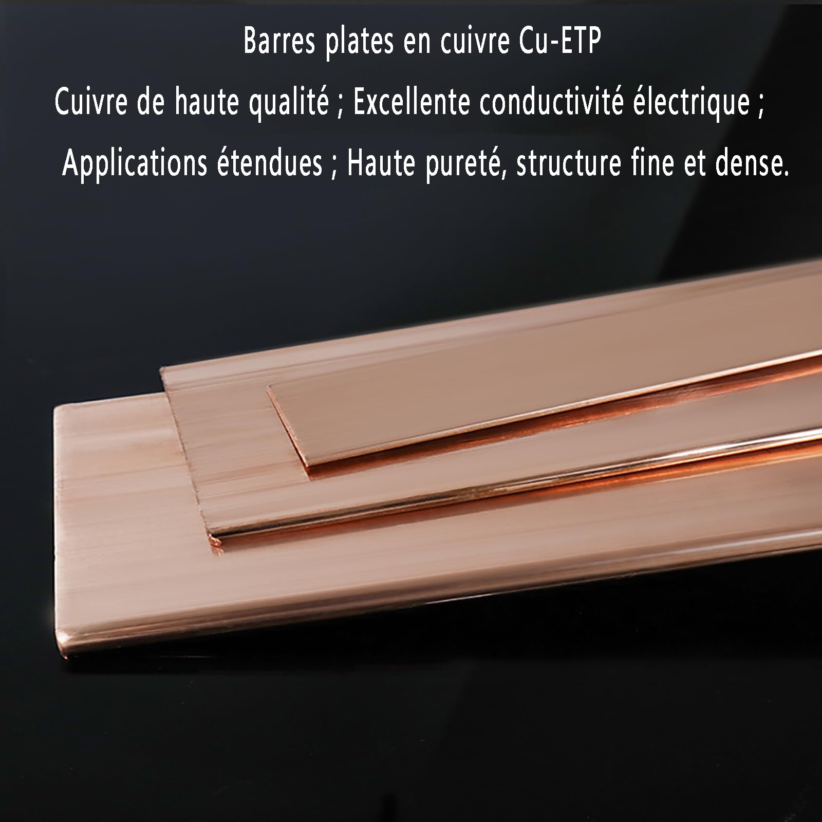 2 placas de cobre planas, 4 mm x 20 mm x 300 mm (cobre T2 puro 99,9%) para tierra eléctrica, trabajo de metal y bricolaje