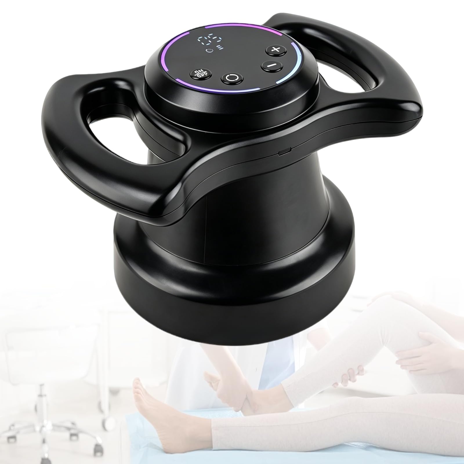 Elektrisches Massagegerät | Elektrische Massagerolle, geeignet für Beine, Waden und Rücken; Massagegerät zur Körperformung; rotierendes Massagegerät