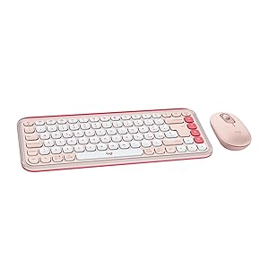 Logitech POP ICON COMBO, kit mouse e tastiera Bluetooth, digitazione comoda, tasti e pulsanti programmabili, clic discreti, Easy - Switch fino a 3 dispositivi