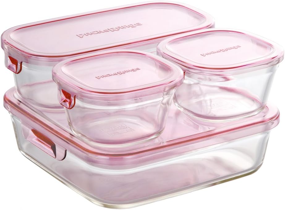 Pylex Pack & Microwave 4piece Glass Bakeware System Set