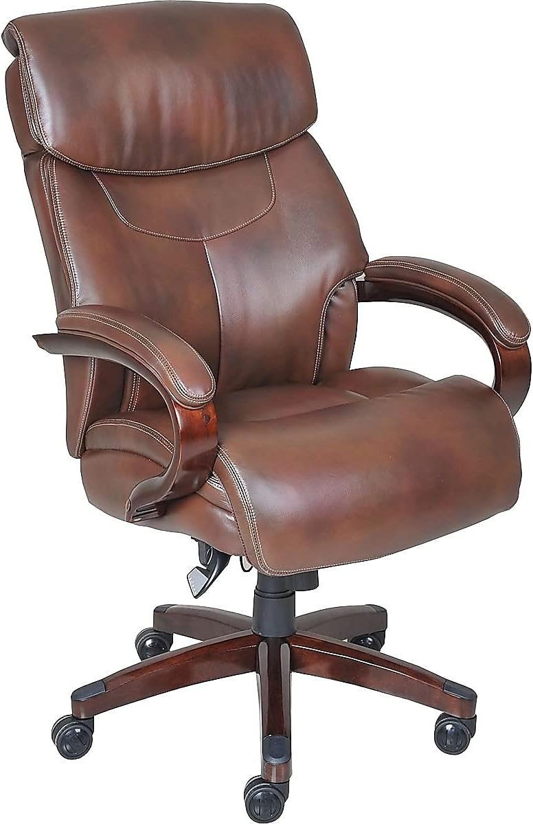 LaZBoy 1104593 Bradley Bonded Leather Executive Chair Home & Kitchen