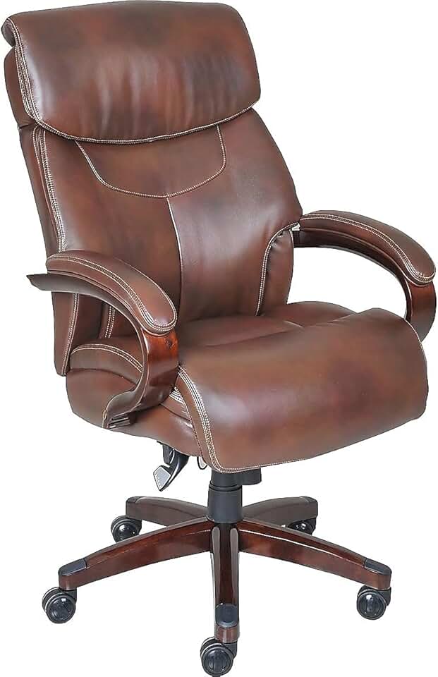 La-Z-Boy Bradley Bonded Leather Executive Chair (Roasted Chestnut)