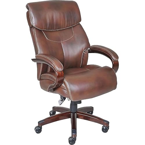 La-Z-Boy Bradley Bonded Leather Executive Chair (Roasted Chestnut)