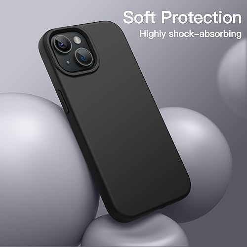 Vista 4 de JETech Funda de silicona para iPhone 13 mini de 5.4 pulgadas, suave y sedosa al tacto, funda protectora de cuerpo completo, a prueba de golpes