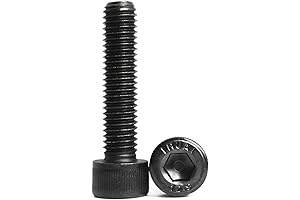 SUNXULIMI M10 x 90mm Black Socket Head Cap Screws, Fully Threaded, 5 PCS