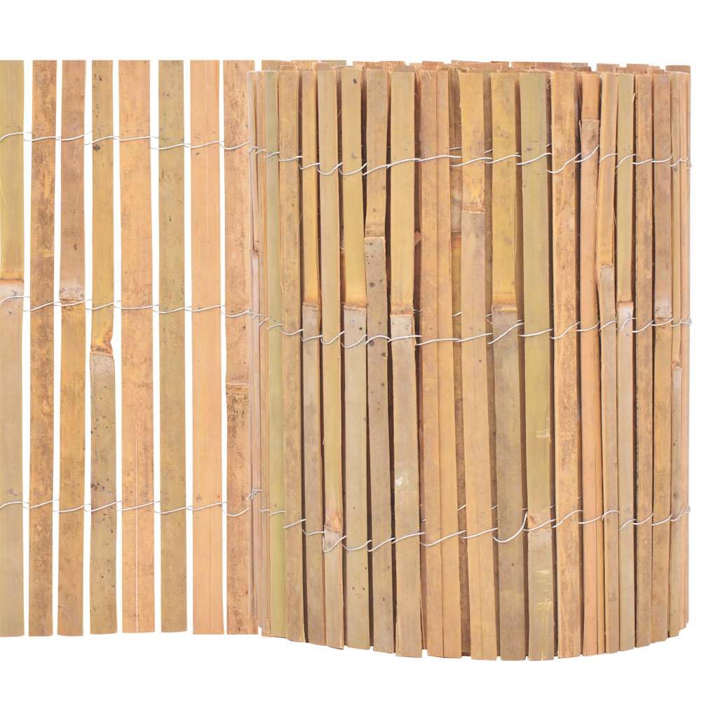 Pannelli di recinzione decorativi recinto in bambù 1000 x 30 cm, recinto per animali da esterno, cortile, terrazza e giardino