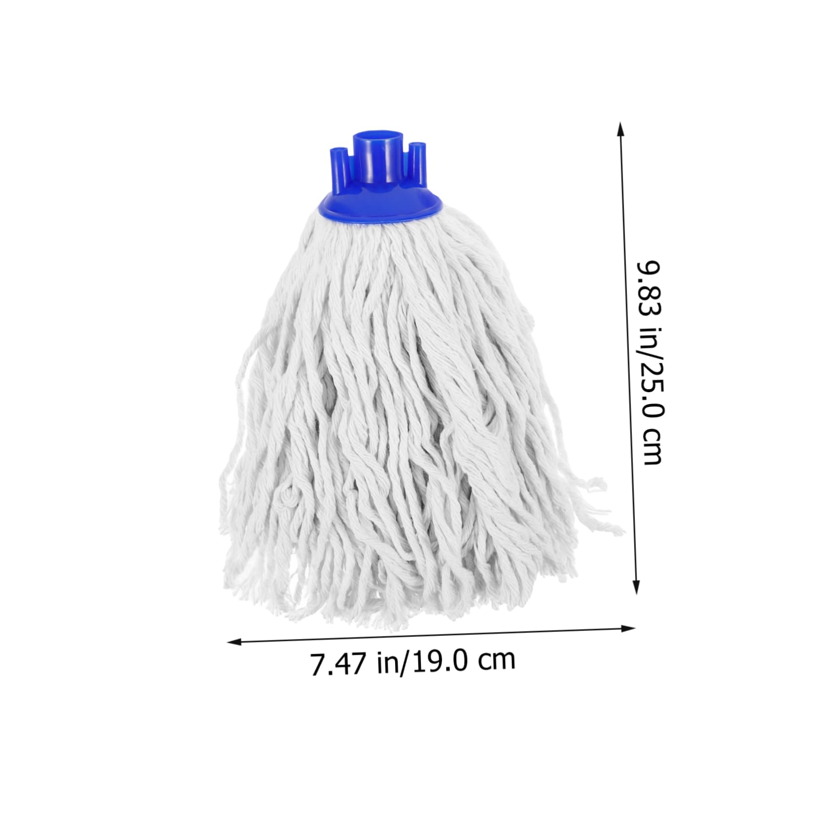 BESTYASH Testina di Ricambio per Mop in Corda di Cotone 3pezzi per Mop Lavapavimenti Professionali e Casa