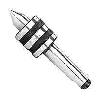 Vista 7 de MT2 Live Center, 2MT Torno de precisión cónico Morse de 60 grados, centro de contrapunto vivo de servicio medio para torno de madera y metal