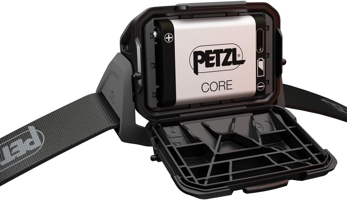 Petzl Aria 2R RGB Linterna frontal, Negro (600 lm) [Nueva Generación]