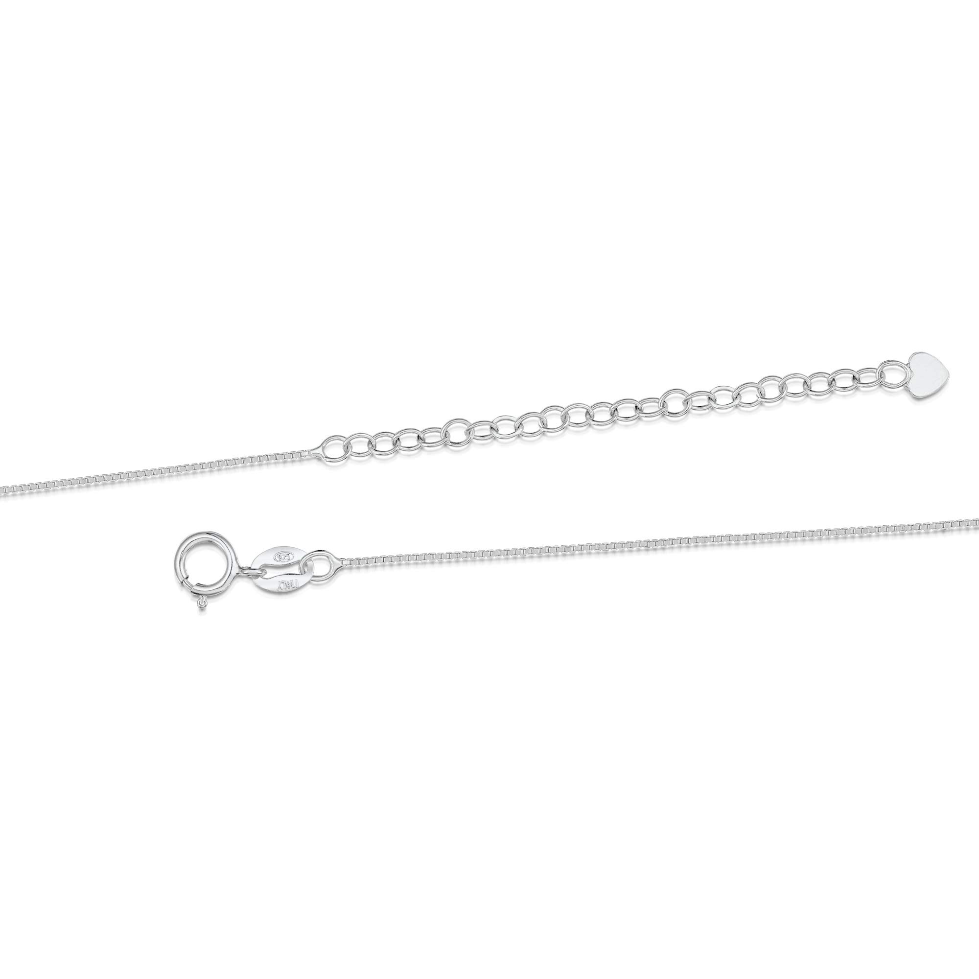 Shrieking Violet Collana in argento Sterling 925 con ciondolo a forma di fiore vero, 22mm x 16mm, Resina