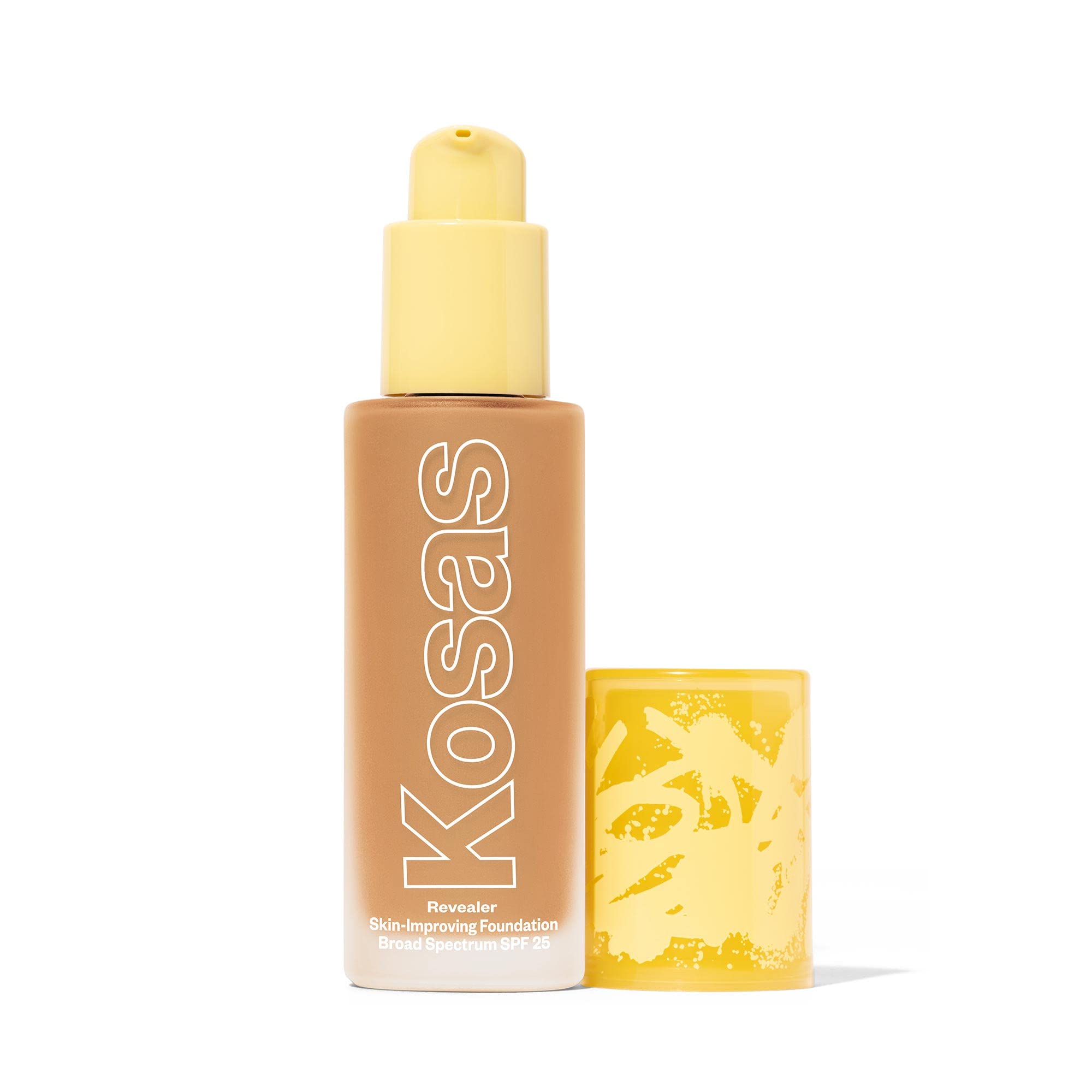 KosasRevealer Skin-Improving Foundation with SPF 25 Protection - Hydrate, Brighten, Soothe, Plump, Protect Skin - Smoothing Texture, Natural Finish and Clean Formula - Medium Warm 240