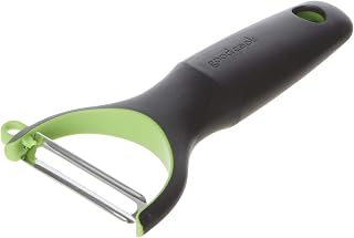 GoodCook Y-Shaped Peeler Straight Blade Stainless Steel Non-Slip Grip Vegetable Fruit Peeler Black