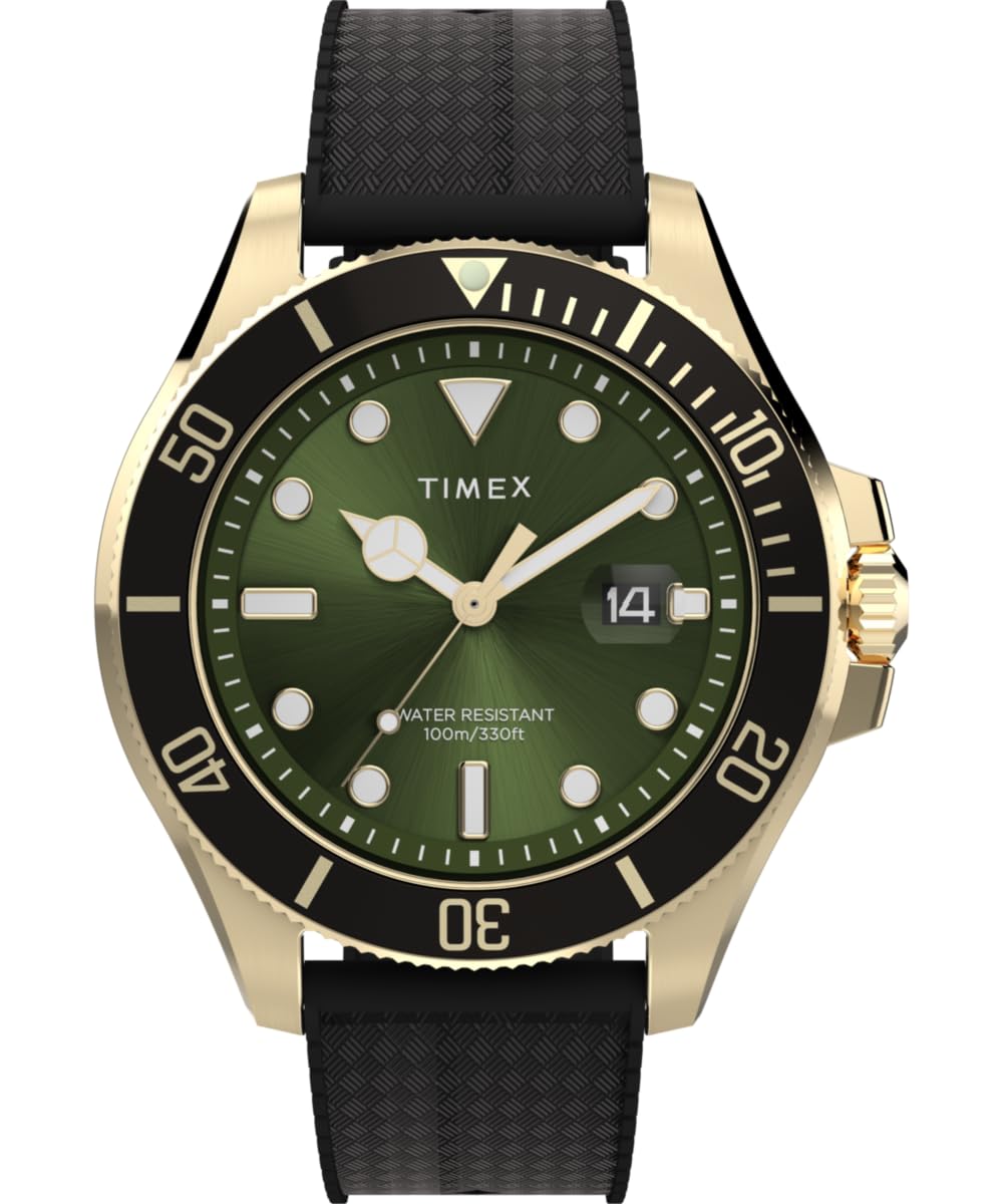 Timex Mens Harborside Gold Watch TW2Y05300