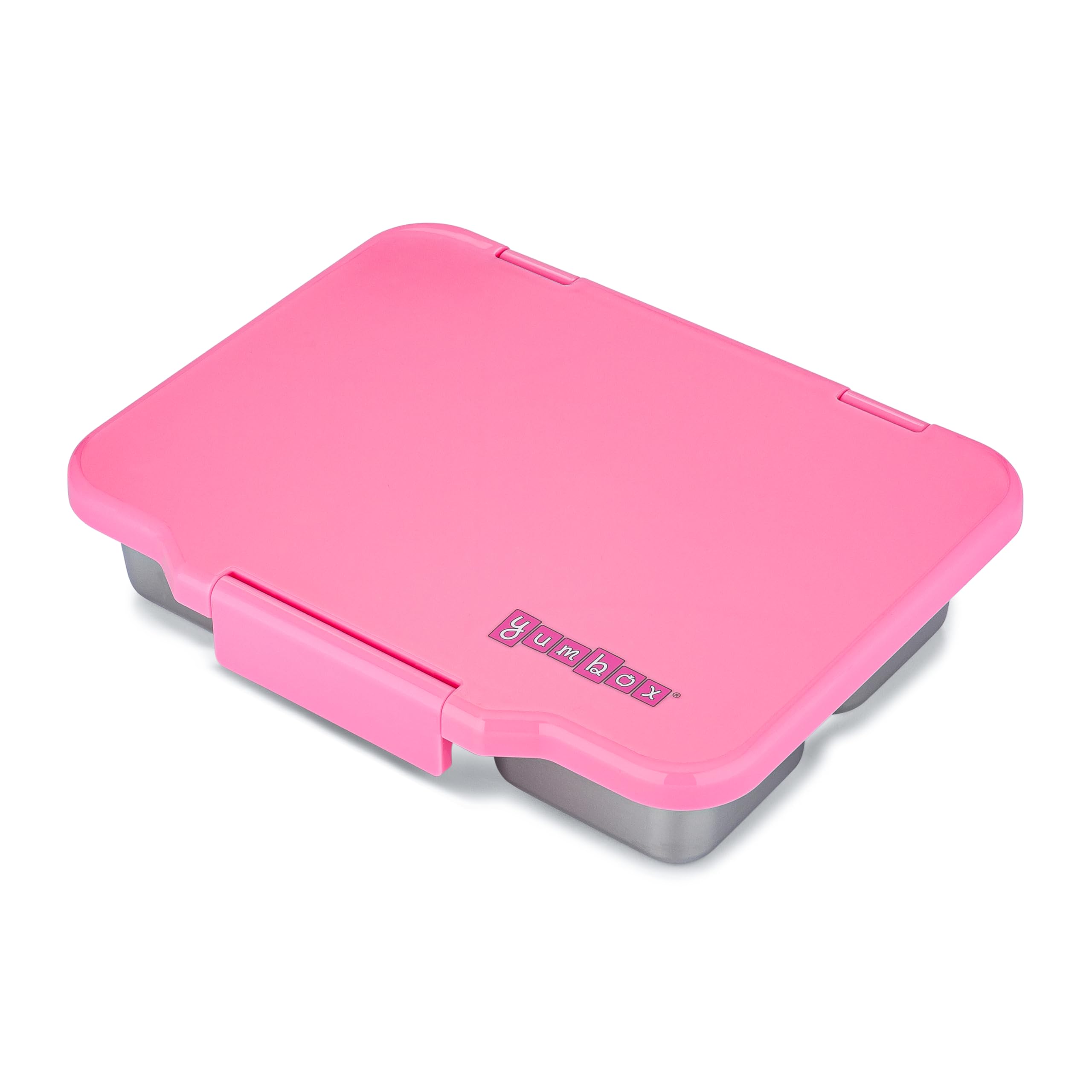 Yumbox Prêt Boîte à bento en acier inoxydable avec couvercle anti-fuite, plateau adapté aux sandwichs (Versailles Rose)