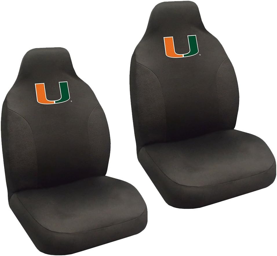 MULTI_B Miami Hurricanes 2 Seat Covers and