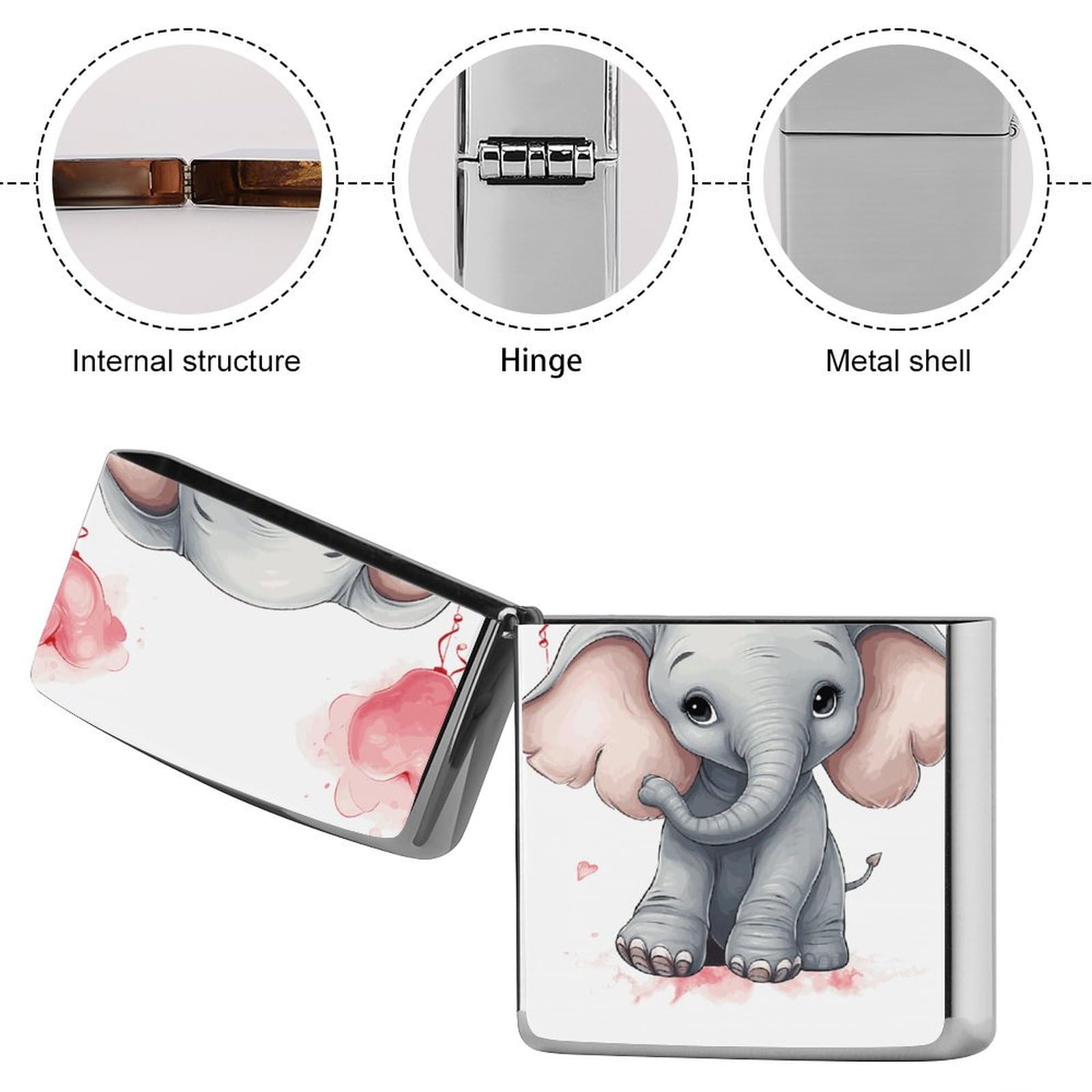elephant cigarette lighter Amazon.com: Cute Cartoon Elephant Metal Lighter Case Windproof Vintage  Lighters Holder Reusable Cool Cigarette Lighter Cover for Men Personalized  Pocket Flip Lighters Sleeve Double Sided Portable Protective Sleev : Health  & Household