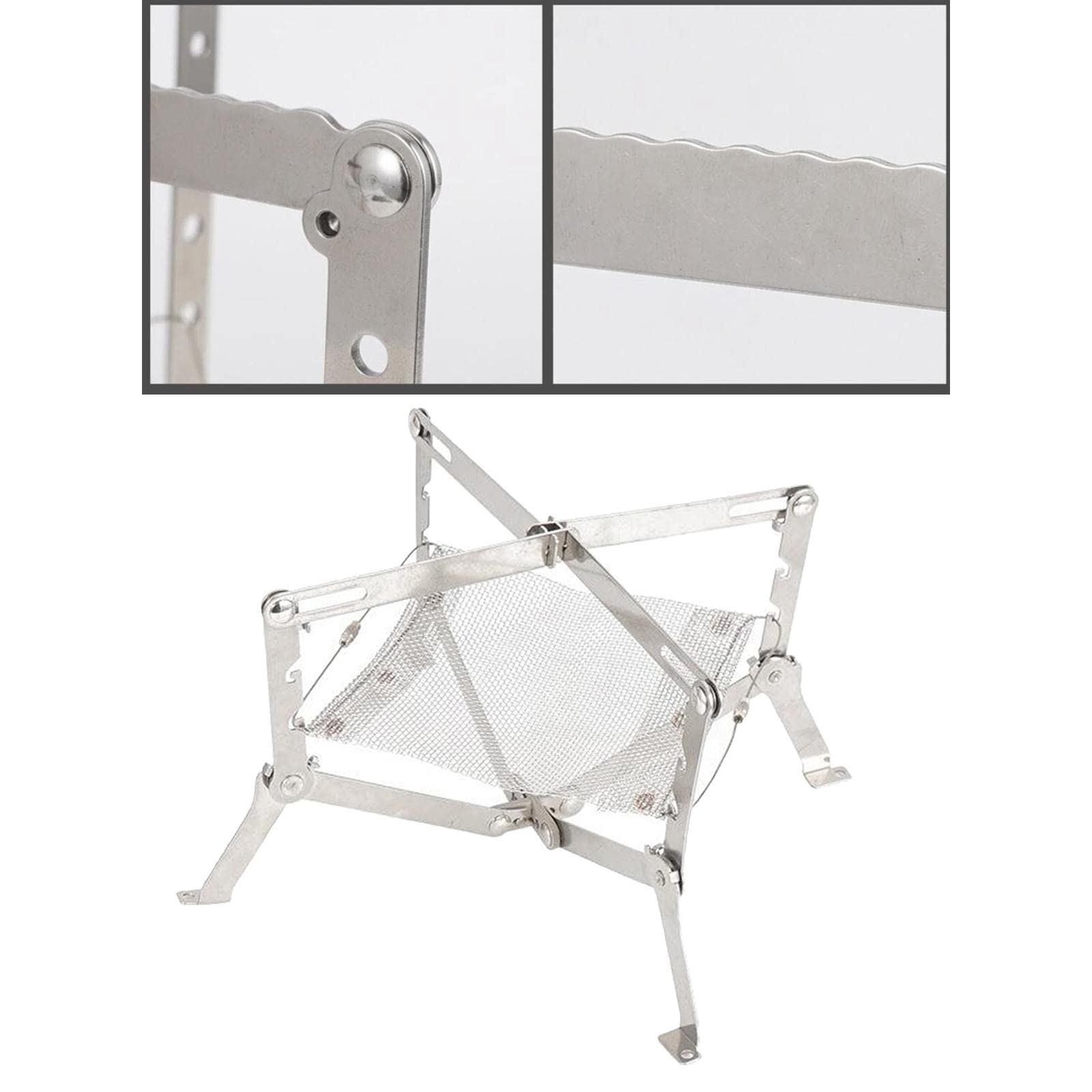 Mini BBQ Grill Barbecue Grilling Grate Stove Fire Pit Tools S-image-26