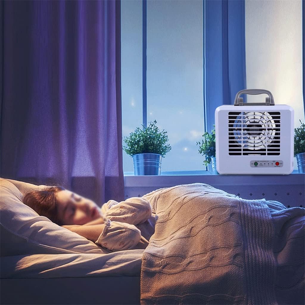 Portable Air Conditioner Fan for Summer Electric Fan Natural Wind USB Fan Air Cooling Fan Humidifier Air Purifier (Colour: White, Size: 17.5 x 5.5 x 19 cm) (White 17.5 x 5.5 x 19 cm)