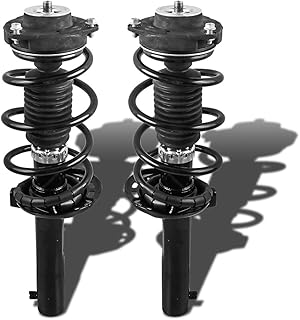 MOSTPLUS Front Strut Shock Assemblies Compatible with 2005-2017 Volkswagen Jetta Golf GTI Passat Beetle RABBIT CC 2006-2013 AUDI A3/A3 Quattro(Set of 2)